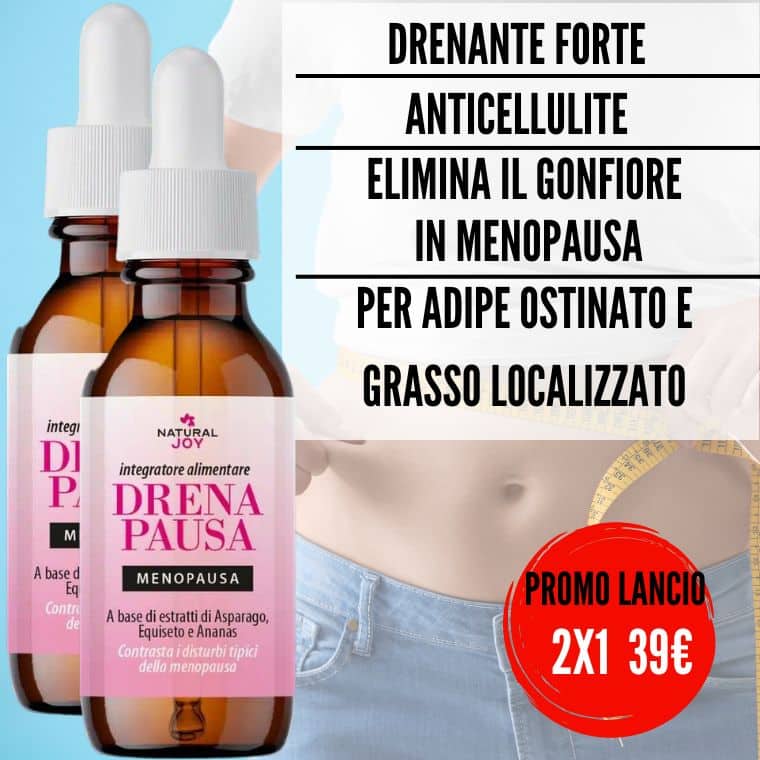 drenante forte potenziato donna menopausa